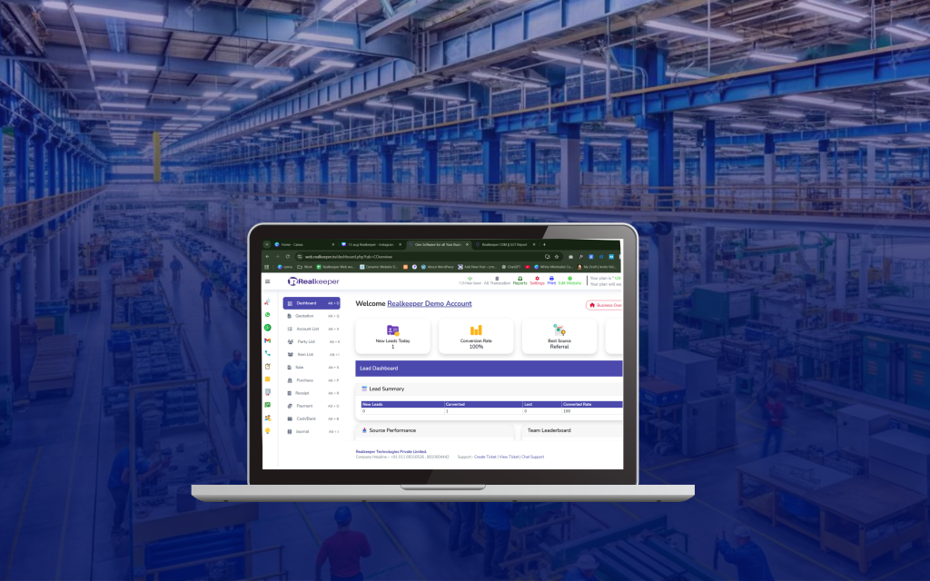 GST Billing, CRM, E-Commerce & Manufacturing