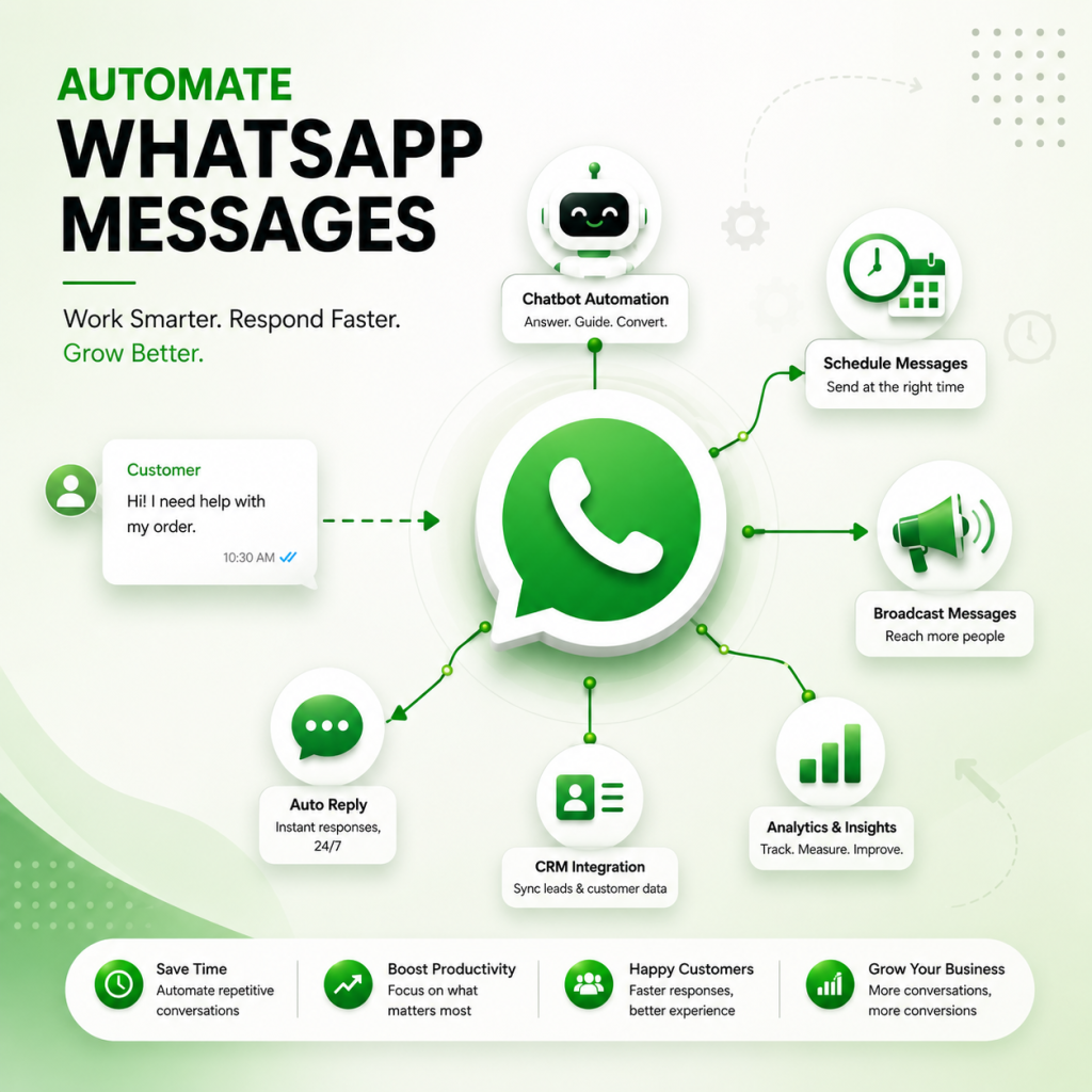 WhatsApp automation with CRM for automated customer messages
