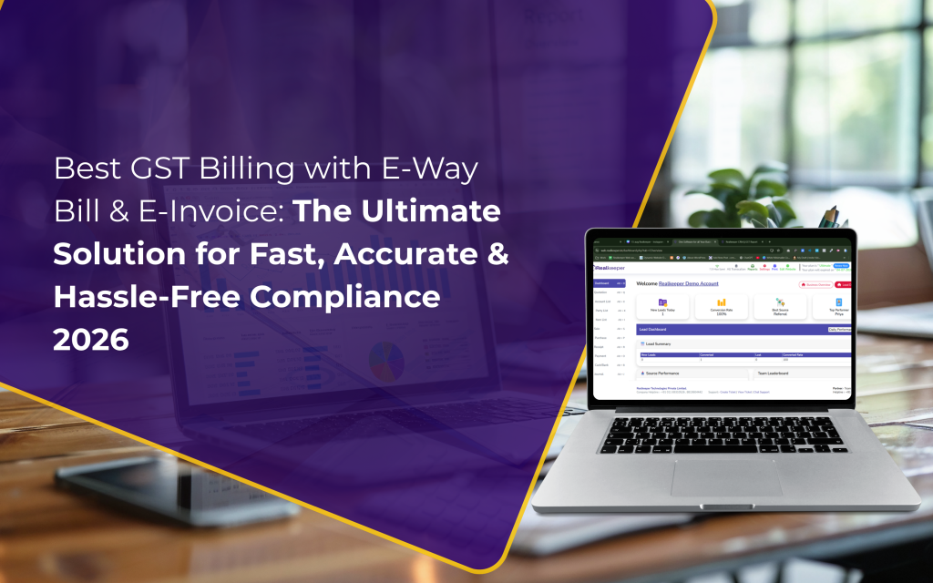 Best GST Billing with E-Way Bill & E-Invoice software dashboard for automated GST billing and compliance