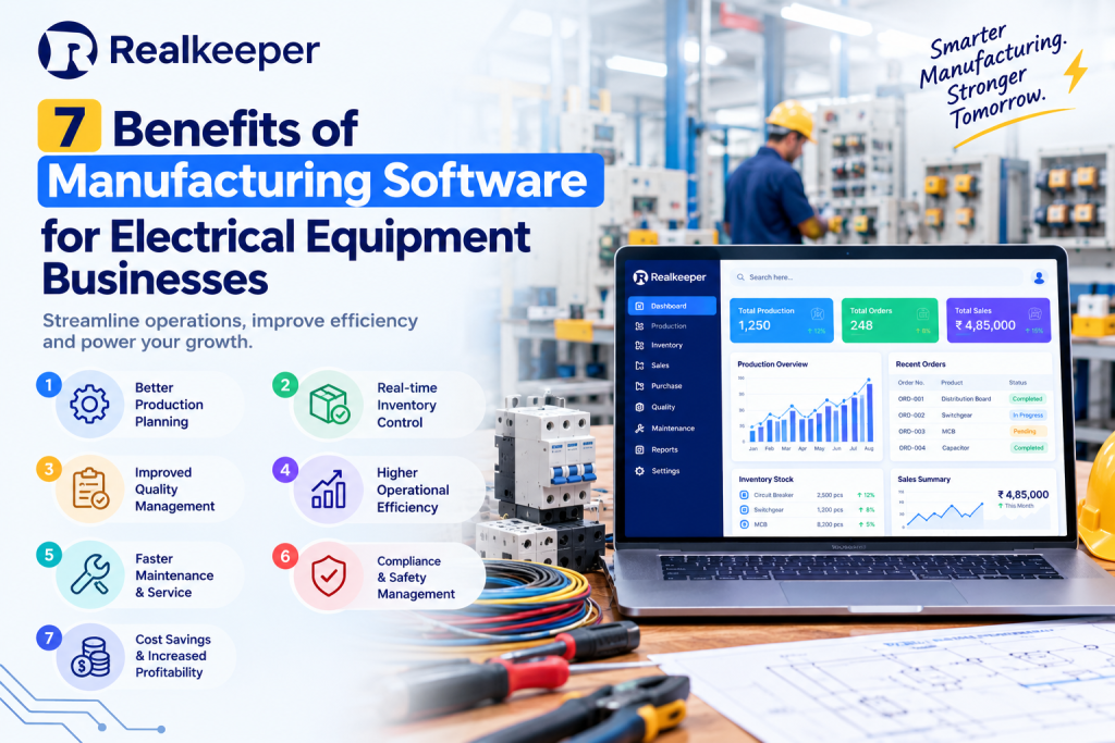 7 Benefits of Manufacturing Software for Electrical Equipment Businesses
