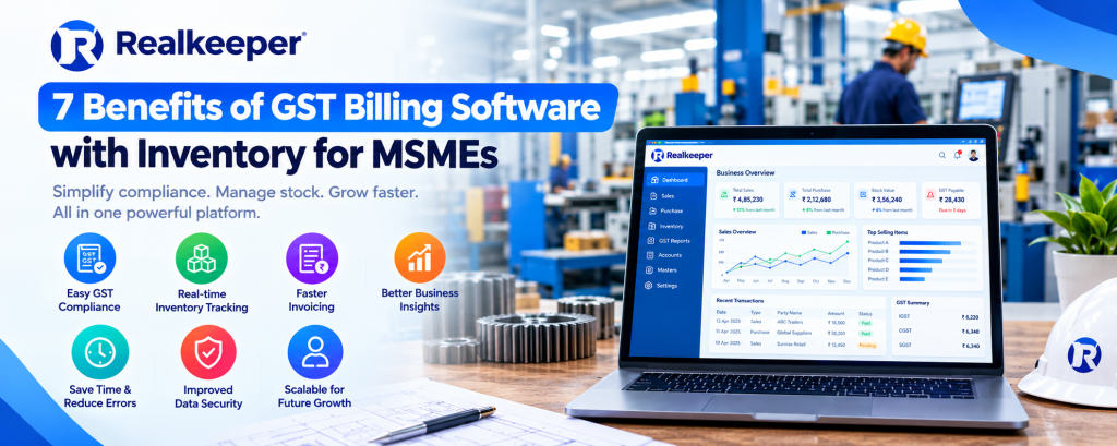 GST Billing Software with Inventory for MSME for small business